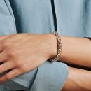 FOPE Solo Flex'it Armband mit dreifarbigen Goldrondellen und Diamanten - Bild 4
