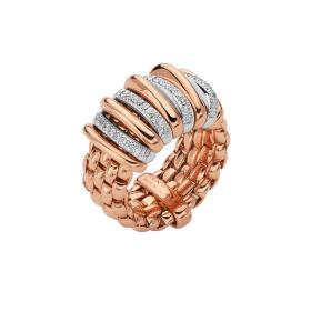 Weißgold, Ringe, FOPE Panorama Flex'it Ring mit Diamanten 58804AX_BB_R_BBX_00S