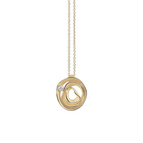         Gelbgold, Halsschmuck, Cammilli Dune Anhänger mit Halskette GPE2442U