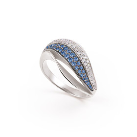 Weißgold, Ringe, Cammilli Velaa Color Ring GAN3299V01W