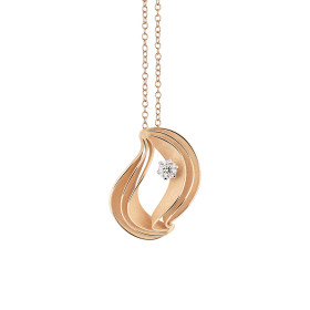 Roségold, Halsschmuck, Cammilli Velaa Royale Anhänger mit Halskette GPE3193J