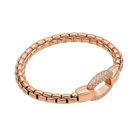 Roségold, Armschmuck, FOPE Eka Flex'it Armband mit Diamantpavé, Ref: 70305BX_PB_R_XRX_0XS