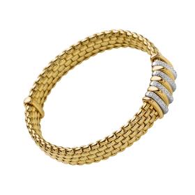 Weißgold, Armschmuck, FOPE Panorama Flex'it Armband mit Diamanten 58804BX_BB_G_GBX_0XS