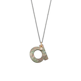 Silber farbig beschichtet, Halsschmuck, Gellner Love Letters Collier, Ref: 2-81714-01