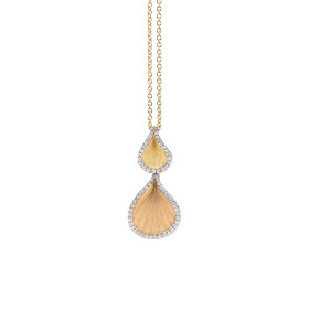         Gelbgold, Halsschmuck, Cammilli Goccia Anhänger mit Halskette GPE3204B
