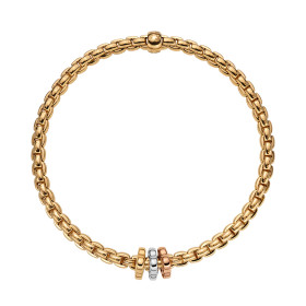         Gelbgold, Armschmuck, FOPE Eka Flex'it Armband 73901BX_XX_G_RBG_0XS