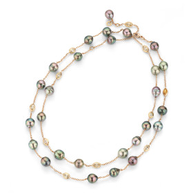 Roségold, Halsschmuck, Gellner Salt´n Pepper Collier, Ref: 5-24957-04