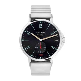 Unisex, NOMOS Glashütte Tangente Sport neomatik 42 Datum blauschwarz 581
