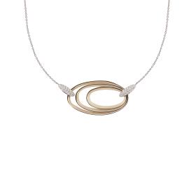 Gold, Halsschmuck, Annamaria Cammilli Collier Dune Chic Pavé Halskette GCO3678PAVN