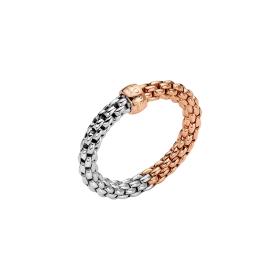Weißgold, Ringe, FOPE Essentials zweifarbiger Flex'it Ring 06E08AX_XX_1_XRX_0XS