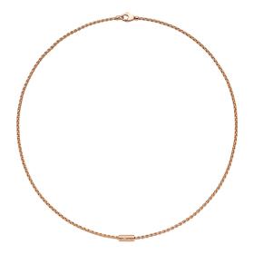 Roségold, Halsschmuck, FOPE Aria Halskette mit einem weißen Brillanten 89103CX_BB_R_XRX_037
