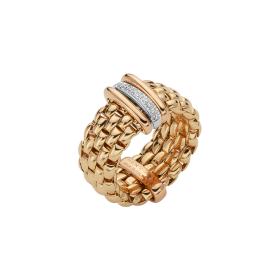 Weißgold, Ringe, FOPE Panorama Flex'it Ring mit Diamanten 58704AX_BB_G_GBG_0XS