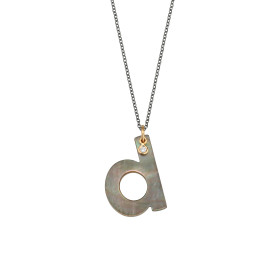 Silber farbig beschichtet, Halsschmuck, Gellner Love Letters Collier, Ref: 2-81714-04