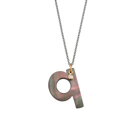Silber farbig beschichtet, Halsschmuck, Gellner Love Letters Collier, Ref: 2-81714-17