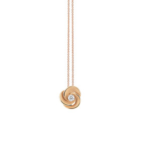 Roségold, Halsschmuck, Cammilli Desert Rose Anhänger mit Halskette GPE3234J