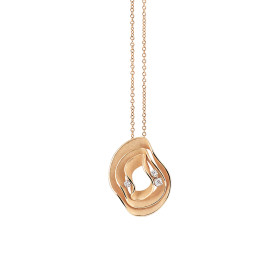 Weißgold, Halsschmuck, Cammilli Dune Anhänger mit Halskette GPE3256J