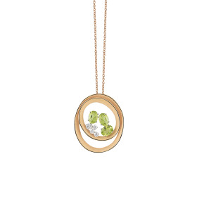 Weißgold, Halsschmuck, Cammilli Dune Solar Color Anhänger mit Halskette GPE3389JT11