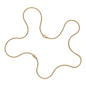 Gelbgold, Halsschmuck, FOPE Aria Halskette mit einem schwarzen Brillanten 89103CX_BN_G_XGX_043