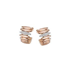 Rotgold, Ohrringe, Frank Trautz Creolen Classic 8-09235-73-0068