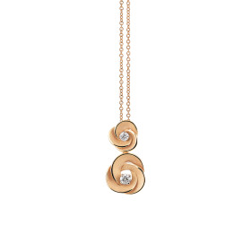 Roségold, Halsschmuck, Annamaria Cammilli Desert Rose Anhänger mit Halskette GPE3476J