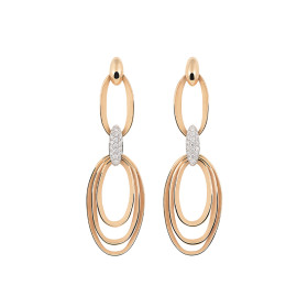 Weißgold, Ohrringe, Annamaria Cammilli Dune Chic Pavé Ohrringe GOR3676PAVJ