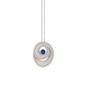 Weißgold, Halsschmuck, Annamaria Cammilli Athena Anhänger mit Halskette GPE3614WT45