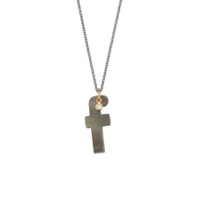 Silber farbig beschichtet, Halsschmuck, Gellner Love Letters Collier, Ref: 2-81714-06