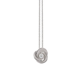 Weißgold, Halsschmuck, Cammilli Desert Rose Anhänger mit Halskette, Ref: GPE3234W