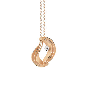 Roségold, Halsschmuck, Cammilli Velaa Royale Anhänger mit Halskette GPE3192J
