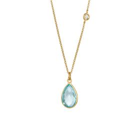 Gelbgold, Halsschmuck, Gellner BIG BANG Collier mit Einhänger 2-81667-03