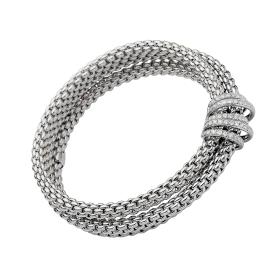 Weißgold, Armschmuck, FOPE Solo Flex'it Armband mit Pavébesatz 65106BX_PB_B_XBX_00S
