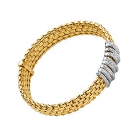 Weißgold, Armschmuck, FOPE Panorama Flex'it Armband mit Diamanten 58804BX_PB_G_XBX_0XS