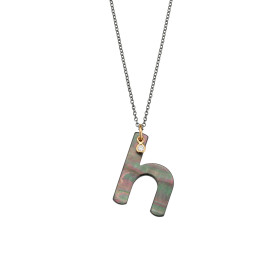 Silber farbig beschichtet, Halsschmuck, Gellner Love Letters Collier, Ref: 2-81714-08