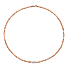 Roségold, Halsschmuck, FOPE Prima Flex'it Collier, Ref: 74208CX_BB_R_XBX_043
