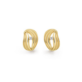Gelbgold, Ohrringe, Cammilli Velaa Star Ohrringe, Ref: GOR3249U