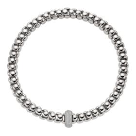 Weißgold, Halsschmuck, FOPE Luna Halskette mit Pavé Diamanten 52107CX_PB_B_XBX_040