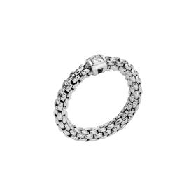 Weißgold, Ringe, FOPE Souls Flex'it Ring mit weissem Diamanten 09E08AX_BN_B_XBX_0XS