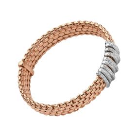 Weißgold, Armschmuck, FOPE Panorama Flex'it Armband mit Diamanten 58804BX_PB_R_XBX_0XS
