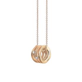 Roségold, Halsschmuck, Annamaria Cammilli Dune Anhänger mit Halskette GPE2447J