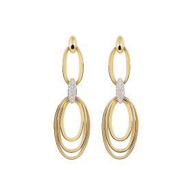 Weißgold, Ohrringe, Cammilli Dune Chic Pavé Ohrringe GOR3676PAVU