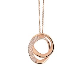 Roségold, Halsschmuck, Annamaria Cammilli Firenze Galaxy Anhänger mit Halskette GPE3651GALP
