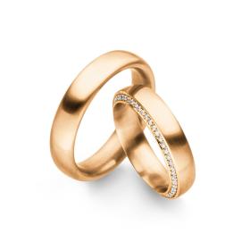 Roségold, Ringe, Henrich & Denzel Acanto Trauringe R4239.11000-R1905.55000