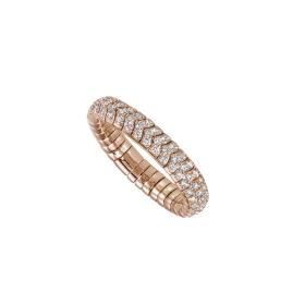 Rotgold, Ringe, Frank Trautz Damenring Magic Stretch 1-09136-73-0068