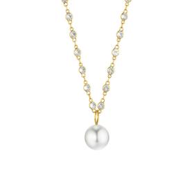 Gelbgold, Halsschmuck, Gellner Modern Classics Collier mit Einhänger 5-24481-20
