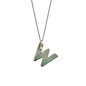 Silber farbig beschichtet, Halsschmuck, Gellner Love Letters Collier, Ref: 2-81714-23