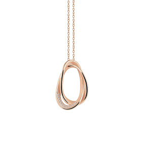 Roségold, Halsschmuck, Annamaria Cammilli Firenze Galaxy Anhänger mit Halskette GPE3652GALP