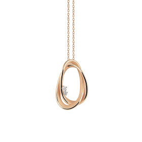 Roségold, Halsschmuck, Cammilli Firenze Icon Anhänger mit Halskette GPE3652ICOJ