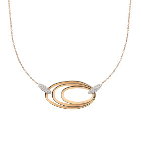 Weißgold, Halsschmuck, Annamaria Cammilli Dune Chic Pavé Collier GCO3678PAVJ