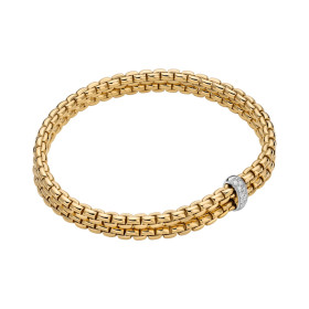 Gelbgold, Armschmuck, FOPE Eka Flex'it Armband, Ref: 75501BX_BB_G_XBX_0XS