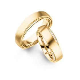 Gelbgold, Ringe, Henrich & Denzel Unisono Trauringe G4596.11000-G4596.60000